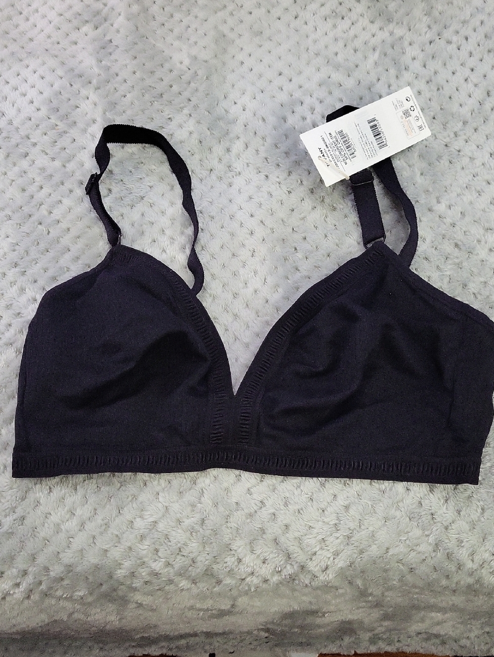 Nwt Dorina Black Wireless Triangle Bralette‎ - 36D